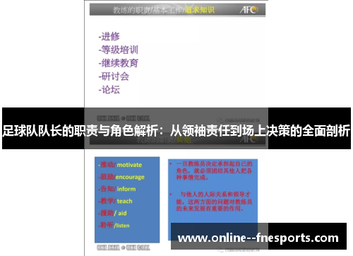 足球队队长的职责与角色解析：从领袖责任到场上决策的全面剖析